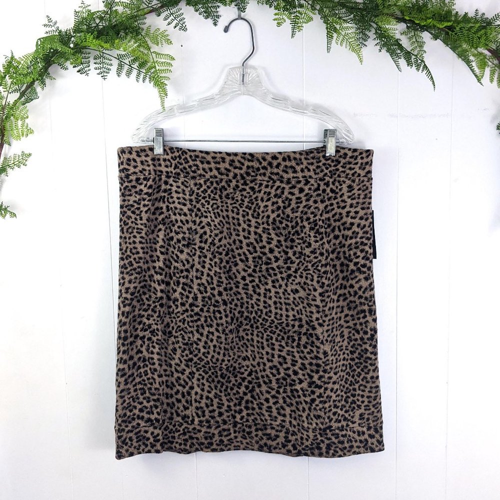❌ NIC+ZOE Leopard Print Skirt